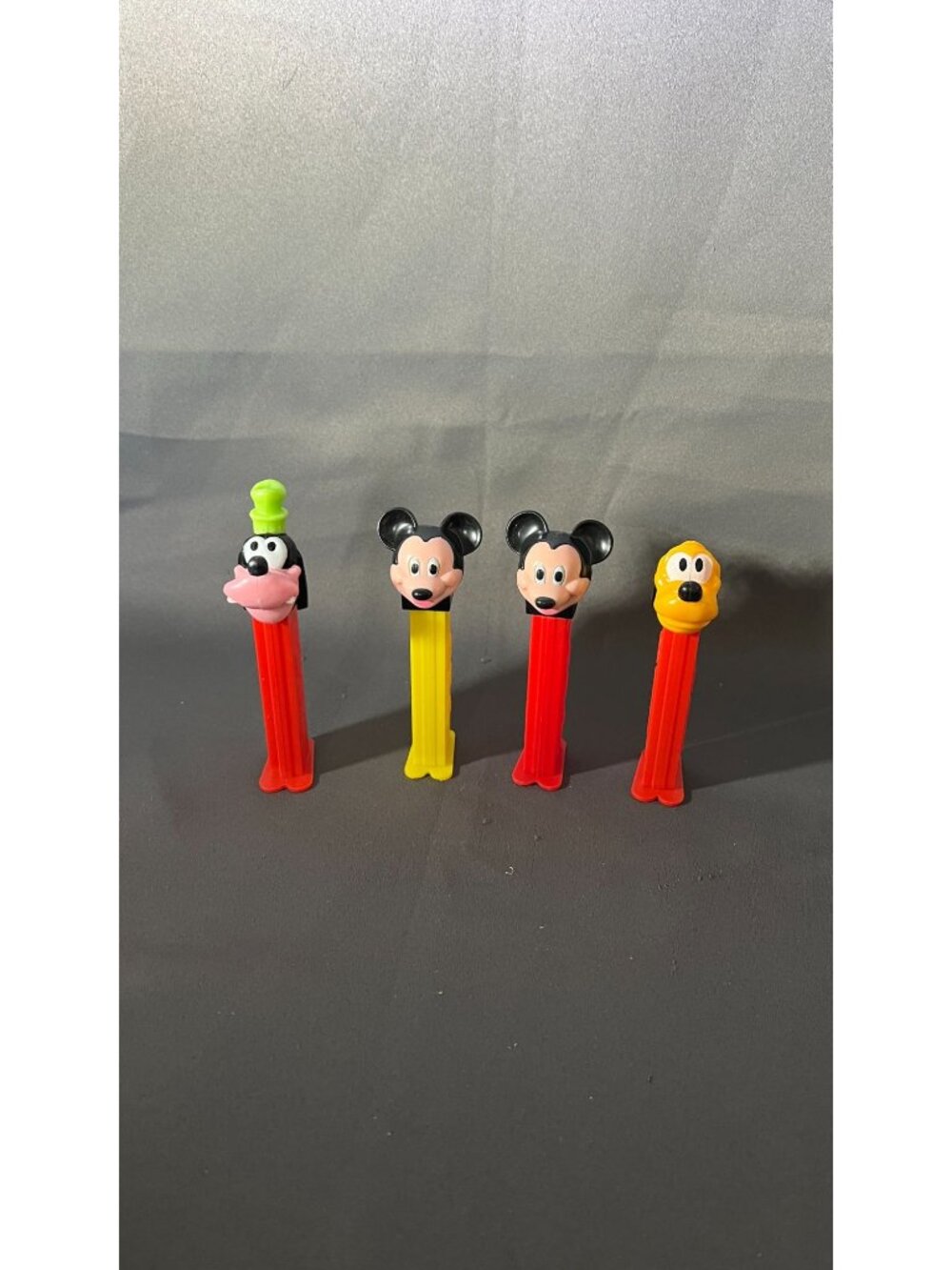 Disney Character Pez Dispenser Set Mickey Pluto Goofy